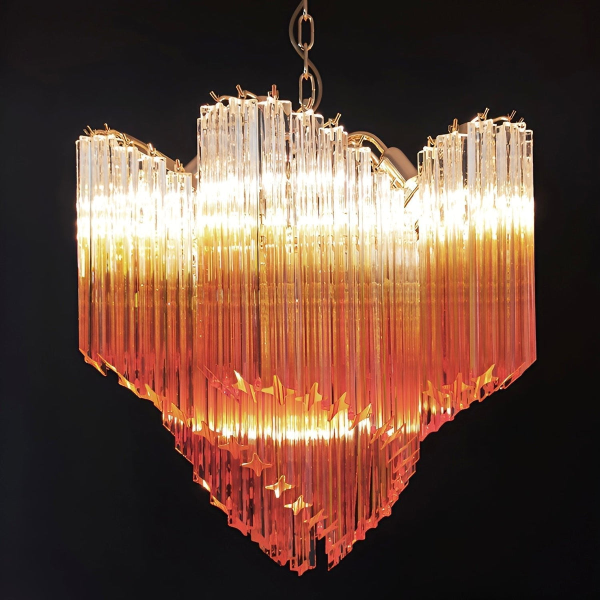 Evmararae Kronleuchter aus Gradient-Glas