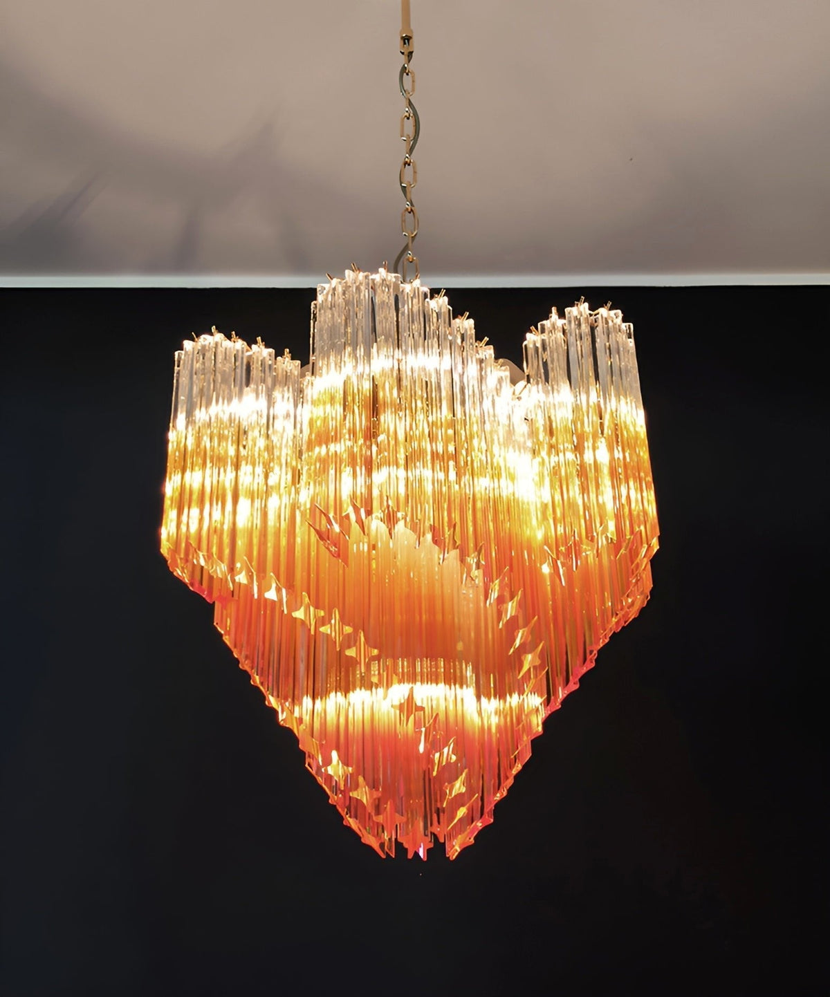 Evmararae Kronleuchter aus Gradient-Glas