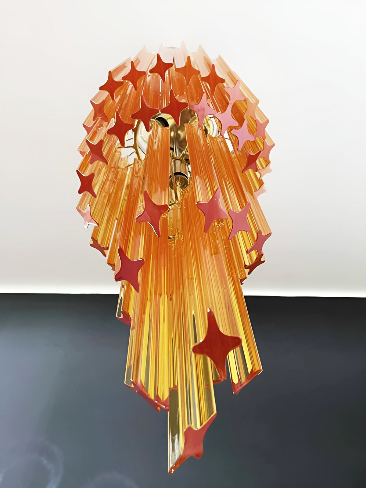 Reninelle Kronleuchter Spiral Pink Prism Gestuft