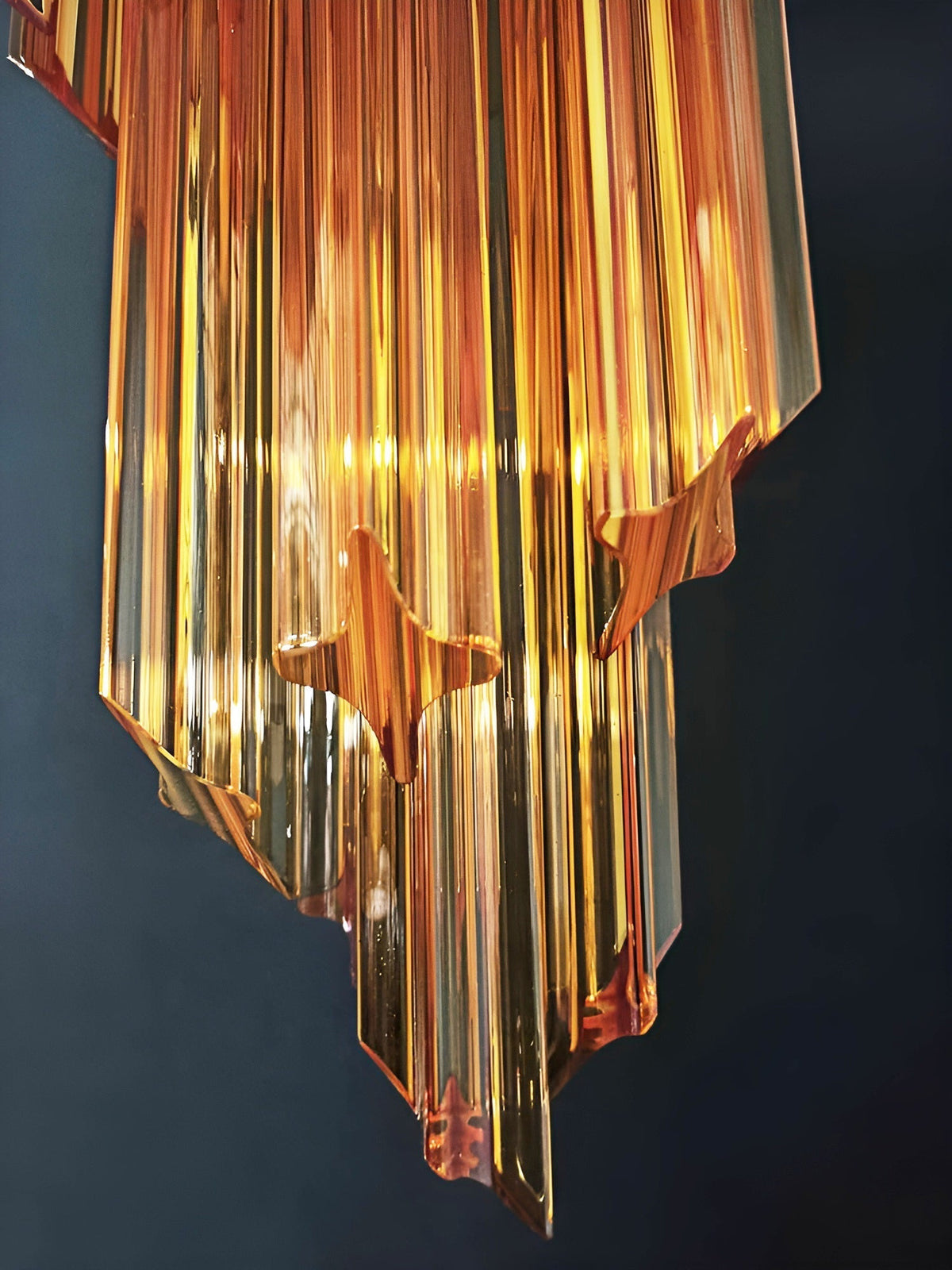 Reninelle Kronleuchter Spiral Pink Prism Gestuft