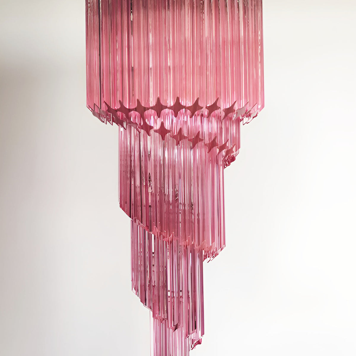 Reninelle Kronleuchter Spiral Pink Prism Gestuft