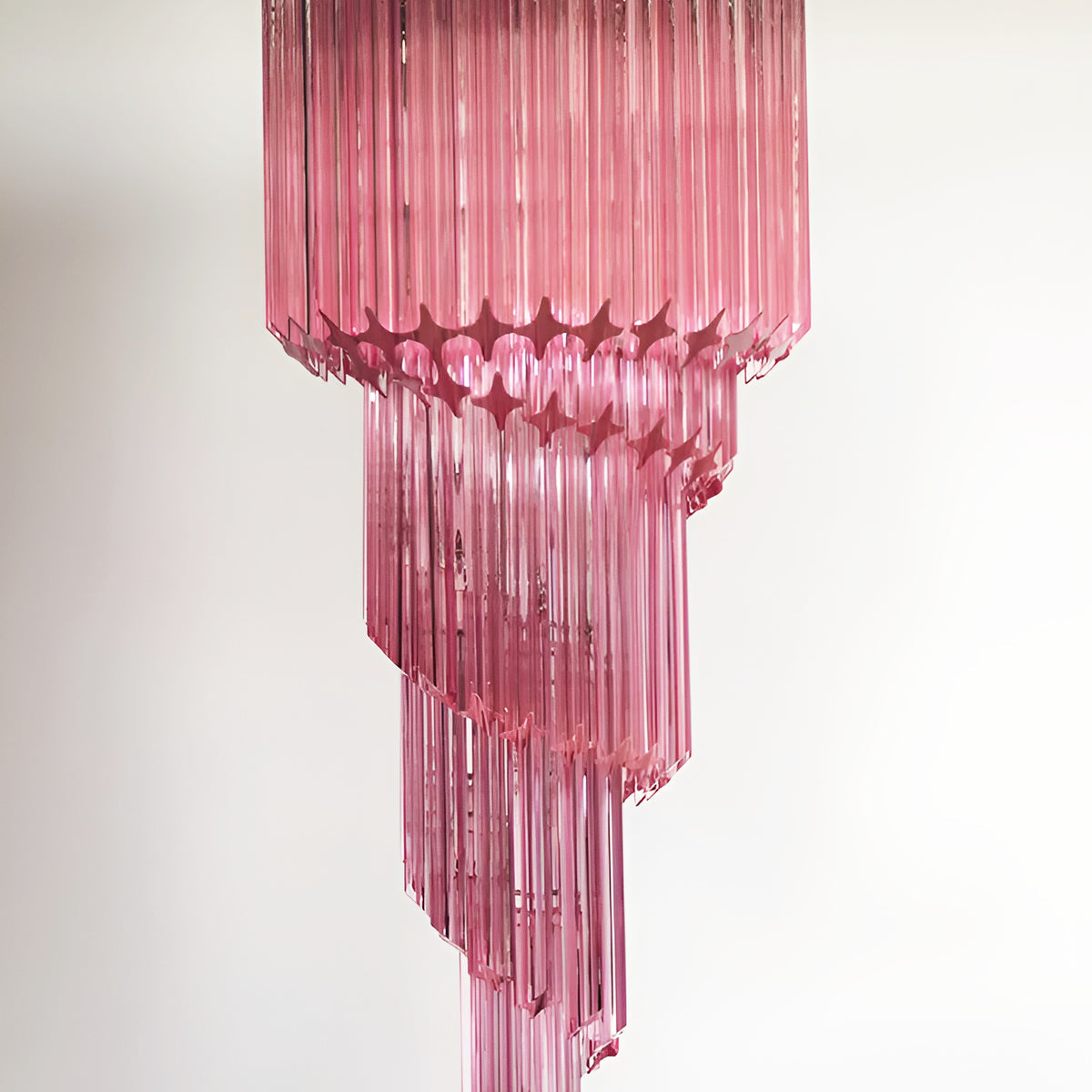 Reninelle Kronleuchter Spiral Pink Prism Gestuft