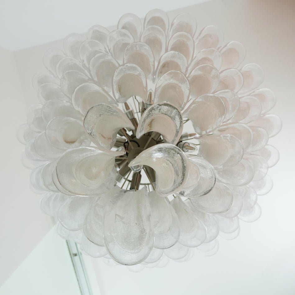 Celiian Kronleuchter Murano-Glas-Blütenblätter Vintage