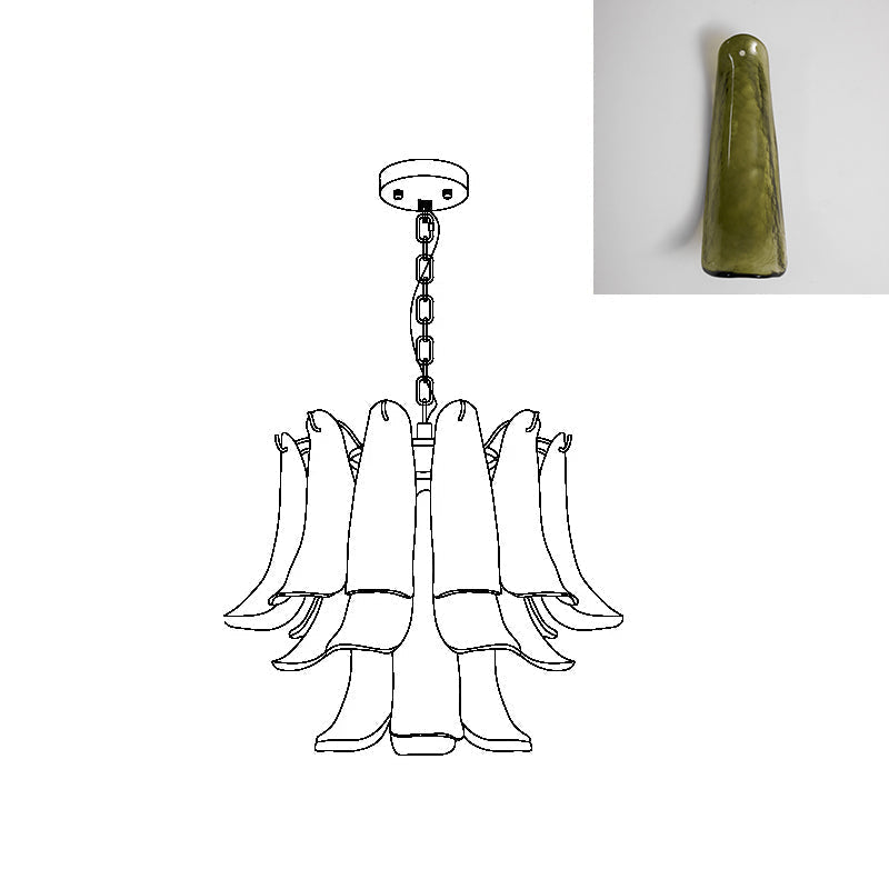 Moirai Kronleuchter aus Murano-Glas