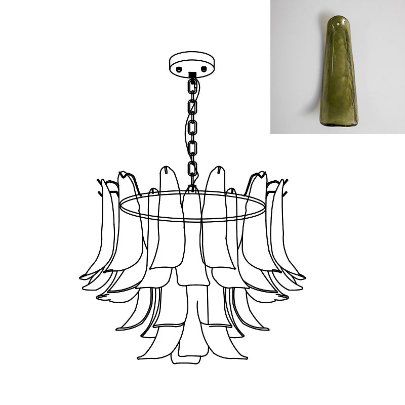 Moirai Kronleuchter aus Murano-Glas