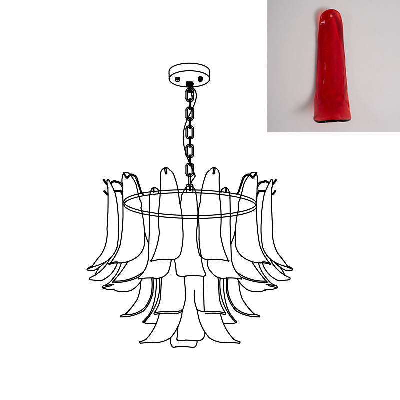 Moirai Kronleuchter aus Murano-Glas