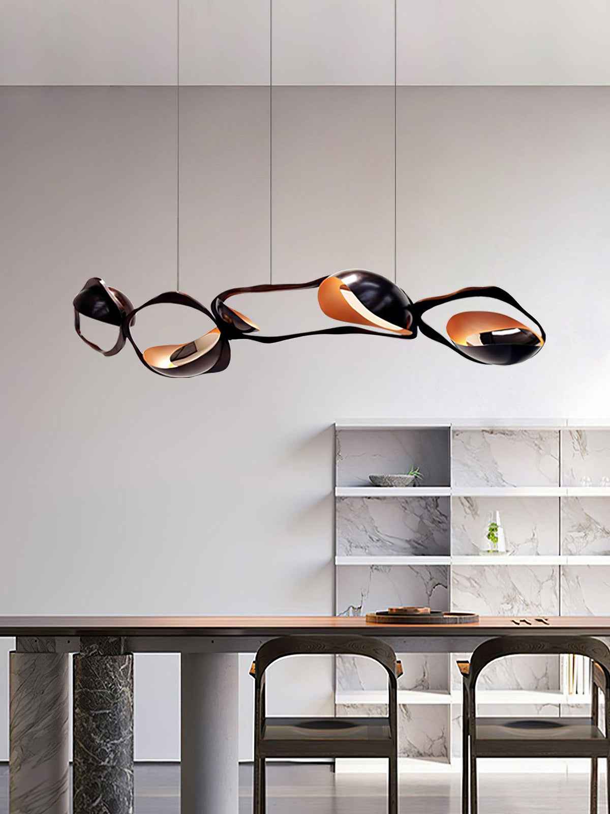 Virauine Pendelleuchte LED Kunstvoll für Wohnzimmer