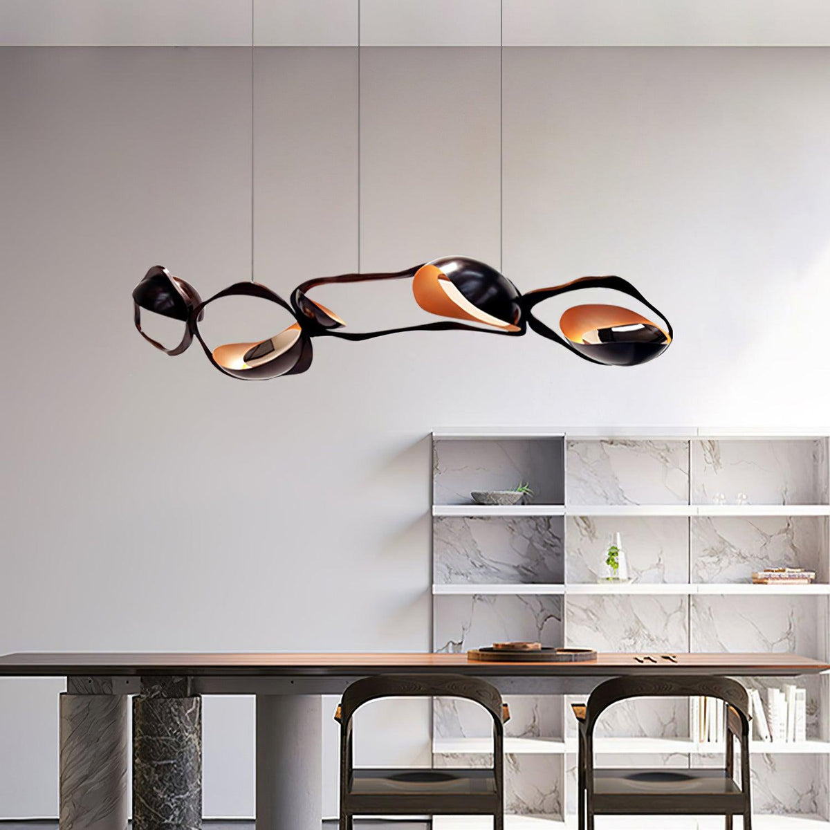 Virauine Pendelleuchte LED Kunstvoll für Wohnzimmer