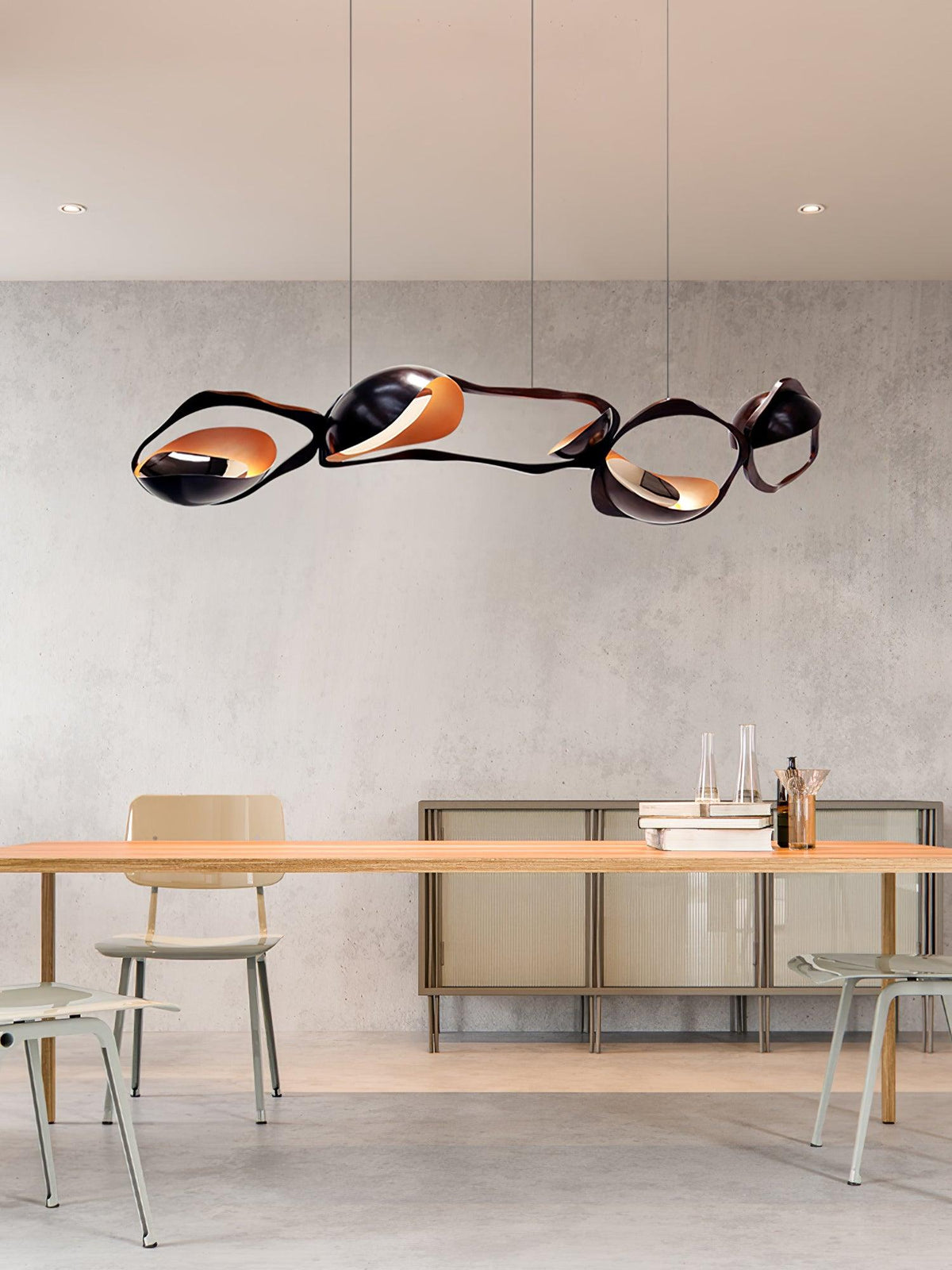 Virauine Pendelleuchte LED Kunstvoll für Wohnzimmer
