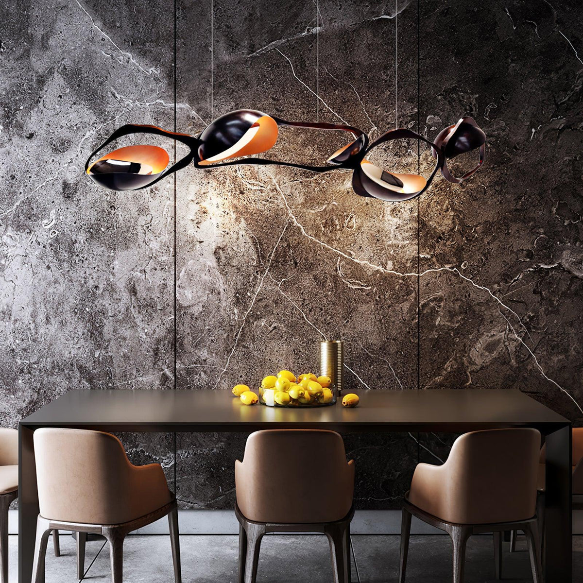 Virauine Pendelleuchte LED Kunstvoll für Wohnzimmer
