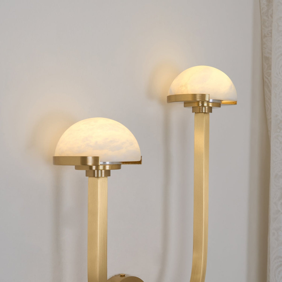 Vitalira Doppelte Alabaster-Wandleuchte