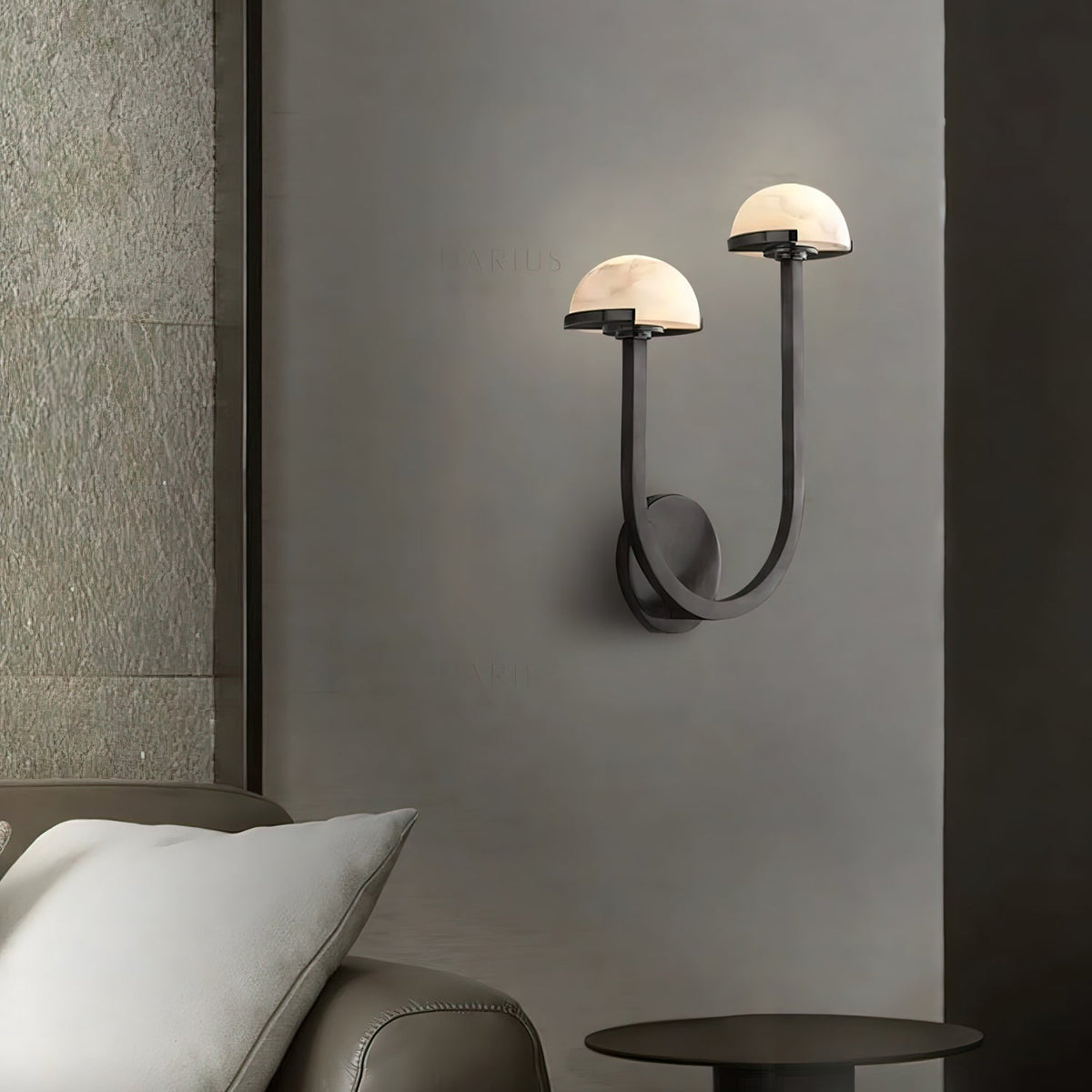 Vitalira Doppelte Alabaster-Wandleuchte