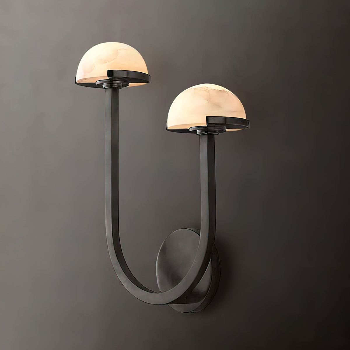 Vitalira Doppelte Alabaster-Wandleuchte