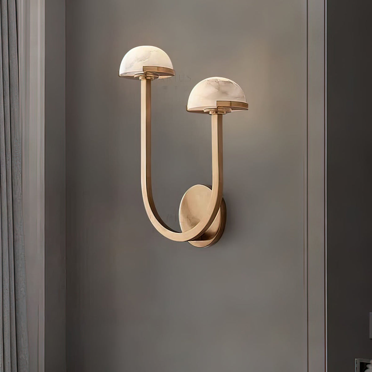Vitalira Doppelte Alabaster-Wandleuchte