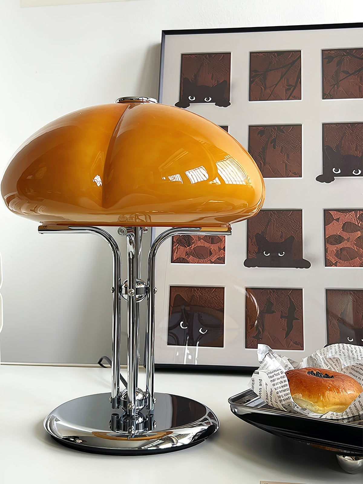 Lioreline moderne Tischleuchte in Gelb