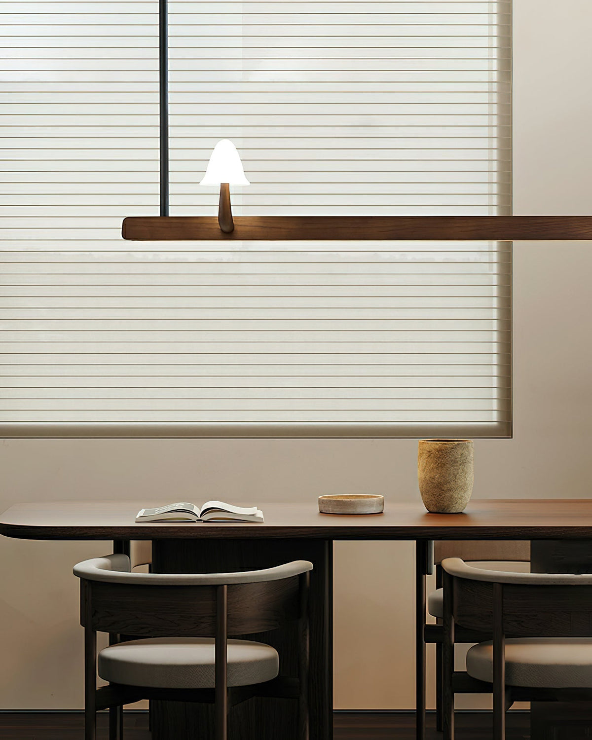 Aldalira Kronleuchter aus Holz im Pilz-Design – zeitgenössische moderne Leuchte