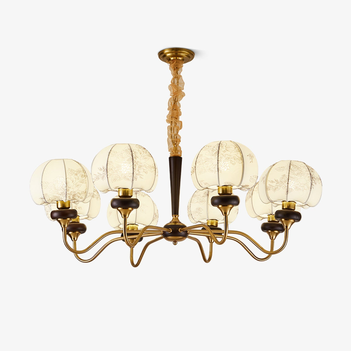 Orchid Vintage Stoff Kronleuchter