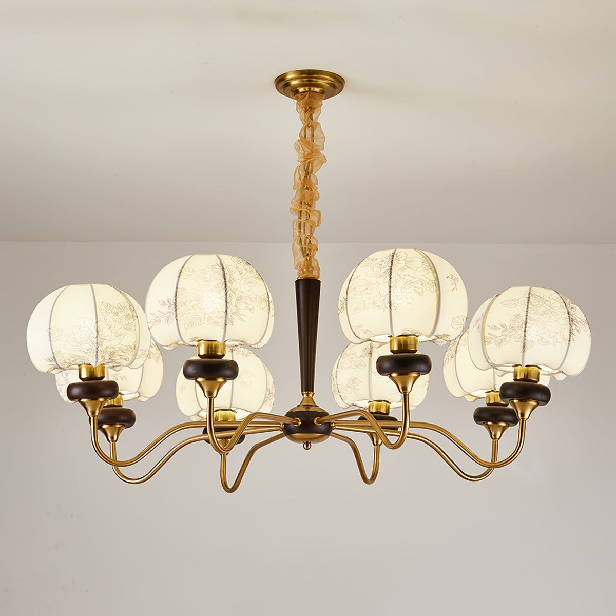 Orchid Vintage Stoff Kronleuchter