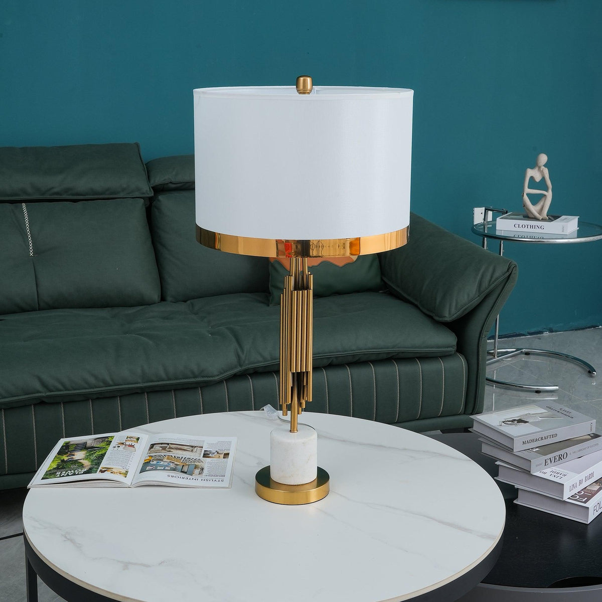 Opus Marmor Art Deco Tischleuchte
