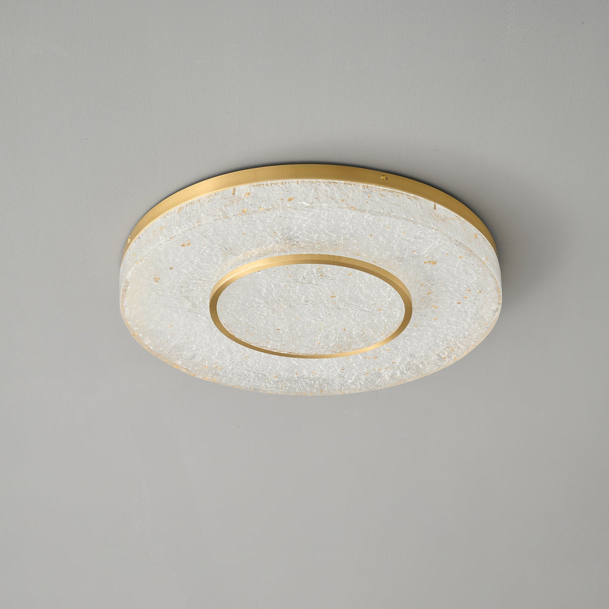 Auraora Deckenleuchte Mysterious Circle Messing Kunstharz