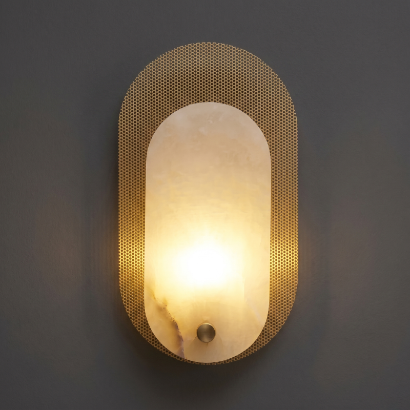 Alboette Alabaster Wandleuchte