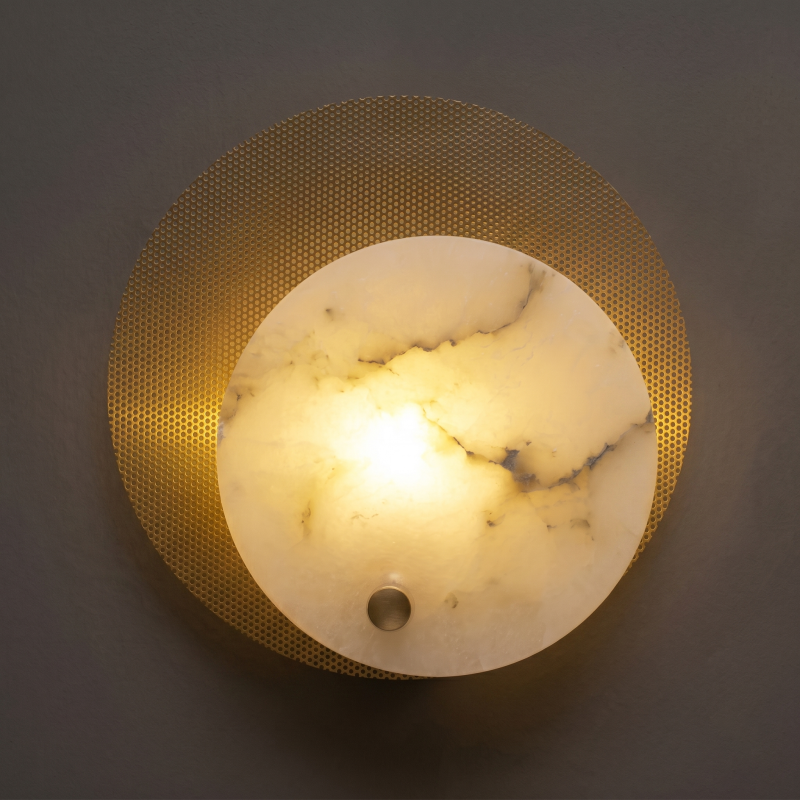 Alboette Alabaster Wandleuchte
