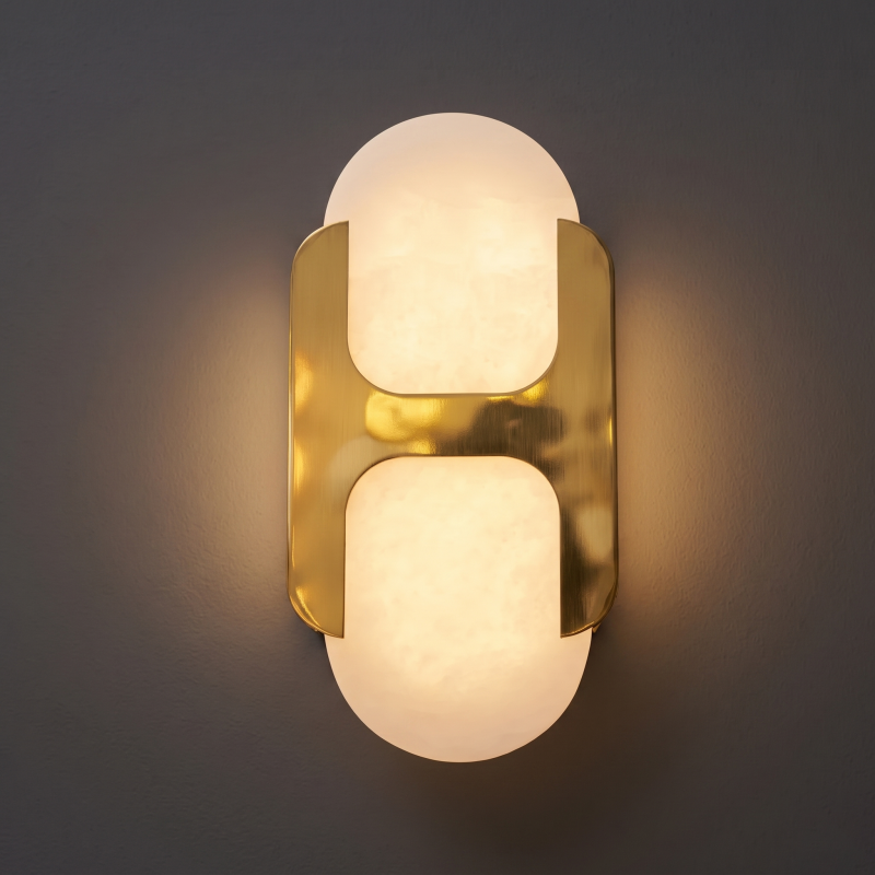 Alboette Alabaster Wandleuchte