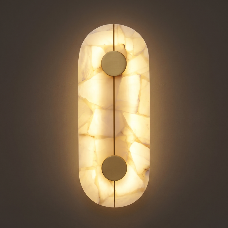 Alboette Alabaster Wandleuchte