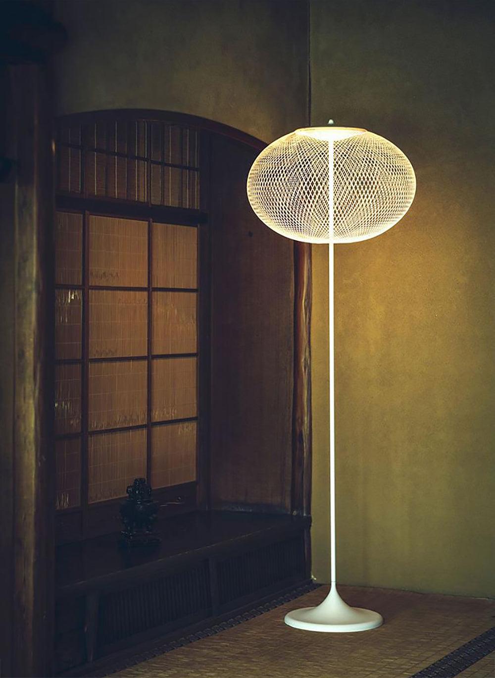 Ilsolyre Industrielle Mesh-Stehleuchte