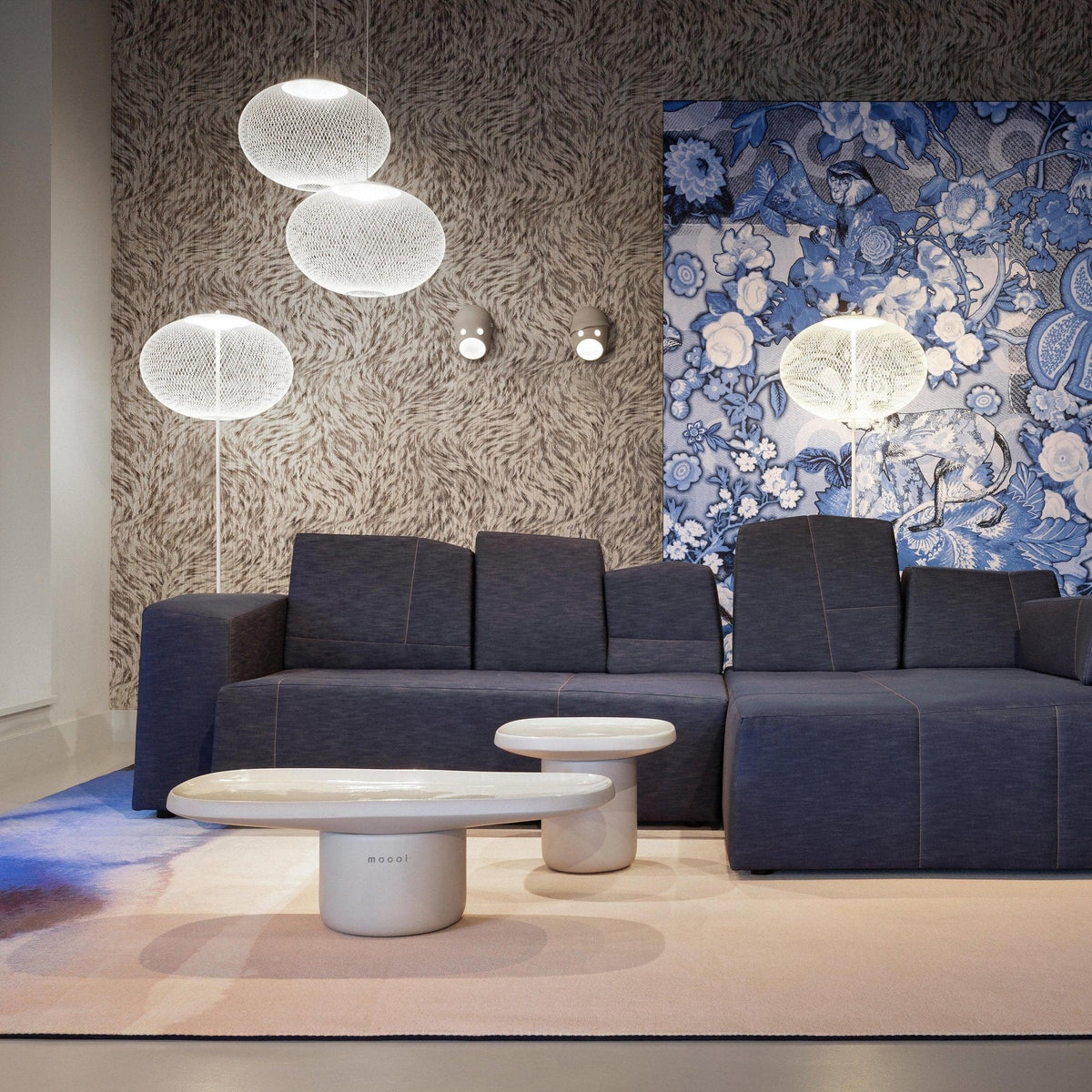 Ilsolyre Industrielle Mesh-Stehleuchte