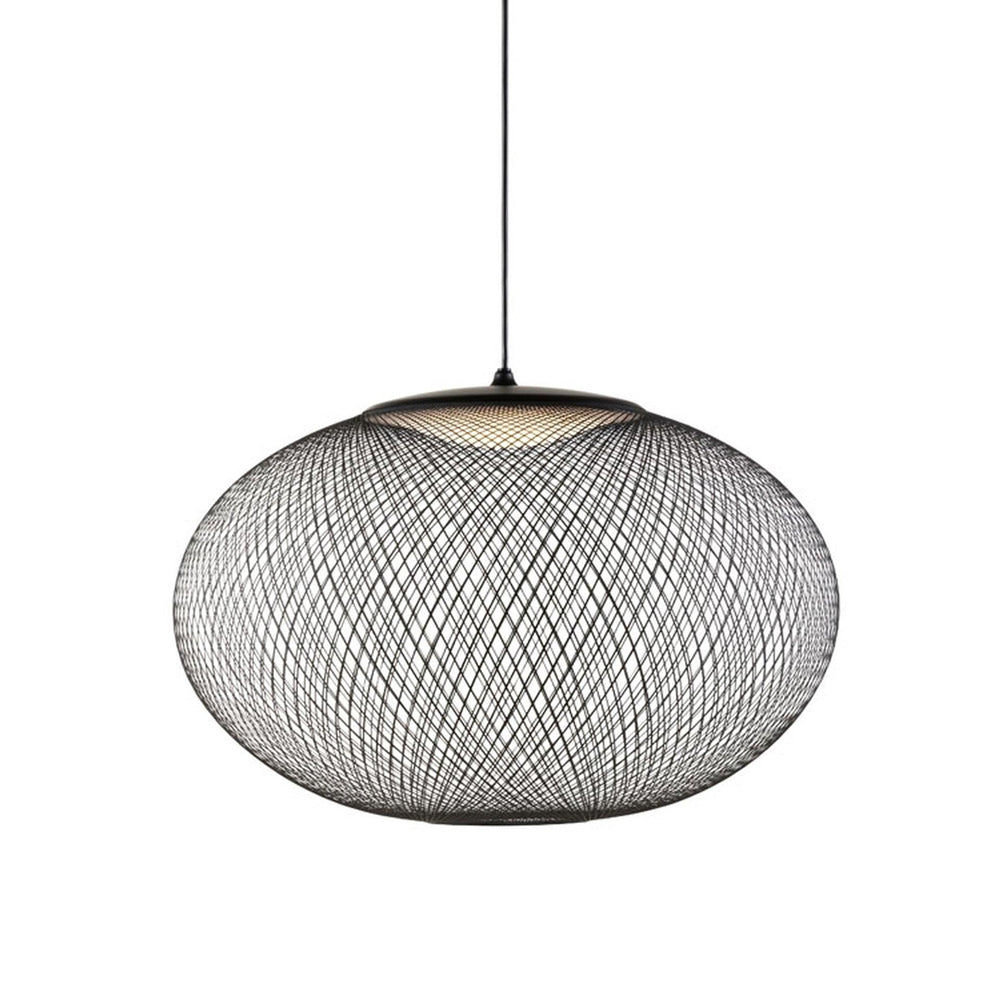 Orelenira Pendelleuchte aus Metallmaschen in Schwarz