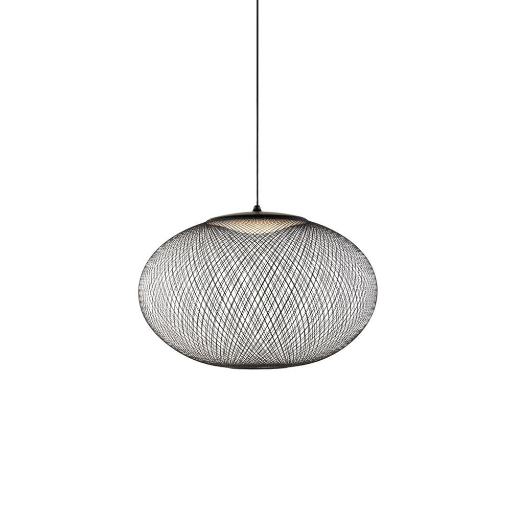 Orelenira Pendelleuchte aus Metallmaschen in Schwarz