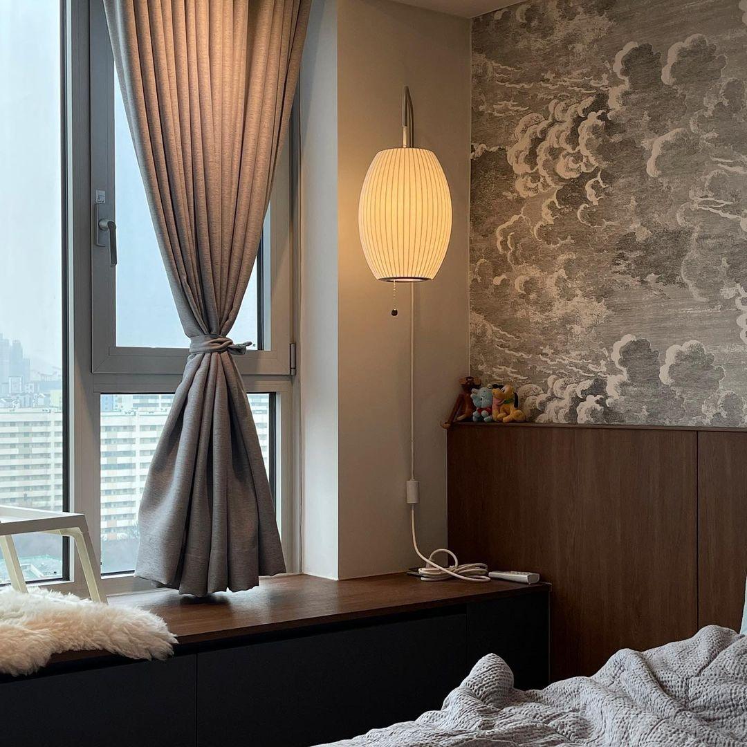 Evphael Premium nordische Kunst-Wandleuchte mit Kugel in Kieselsteinform