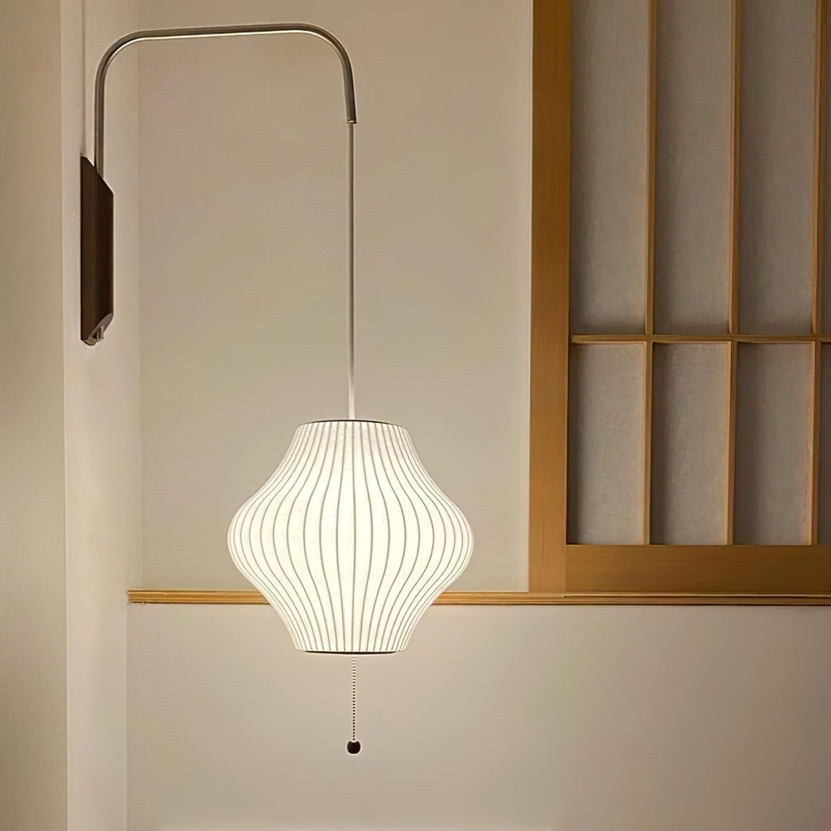 Evphael Premium nordische Kunst-Wandleuchte mit Kugel in Kieselsteinform
