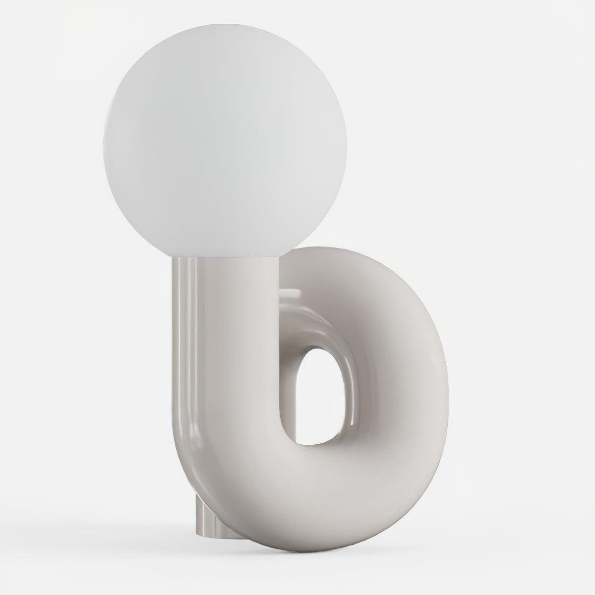 Soreeon Tischlampe Playful N-Form in Weiß