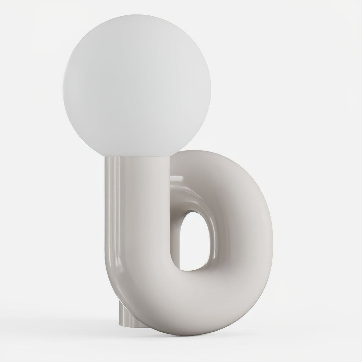 Soreeon Tischlampe Playful N-Form in Weiß