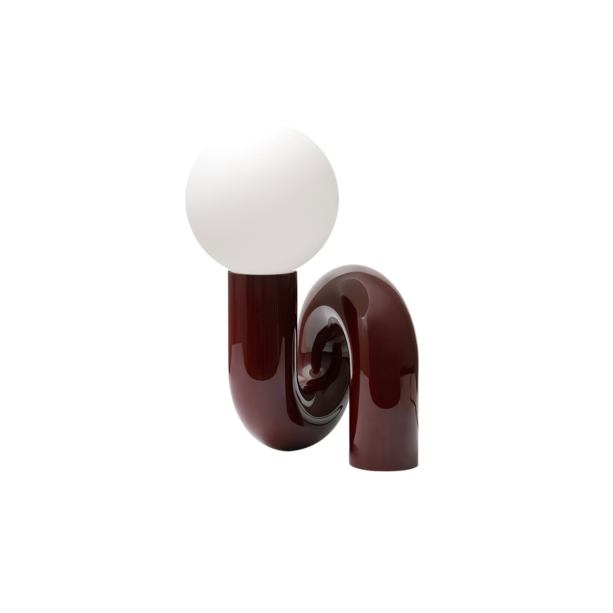 Soreeon Tischlampe Playful N-Form in Weiß