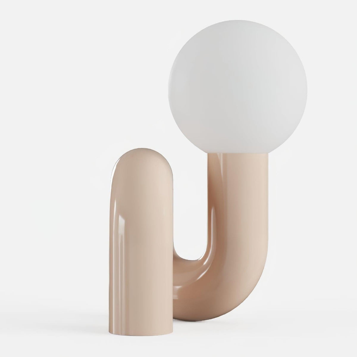 Soreeon Tischlampe Playful N-Form in Weiß