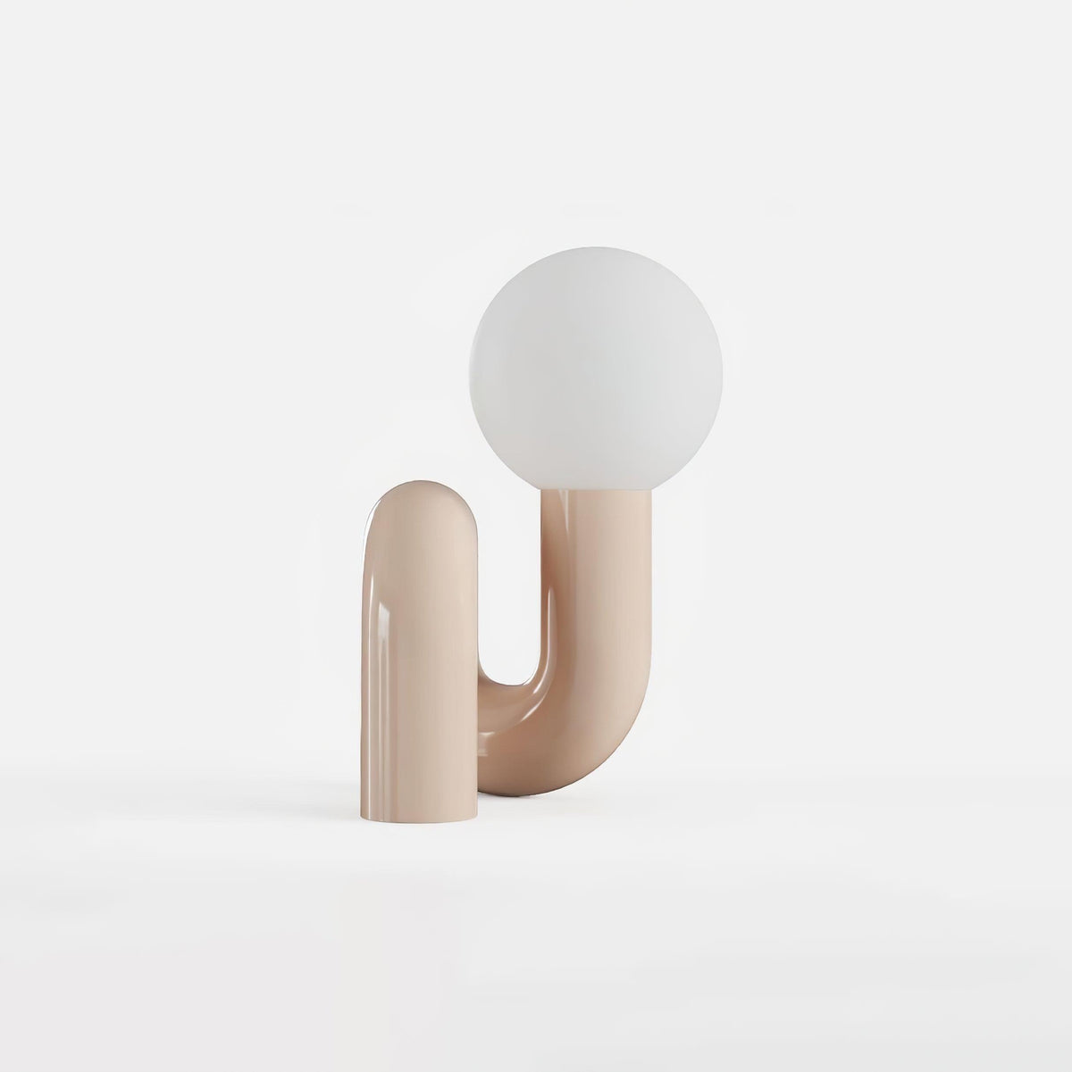 Soreeon Tischlampe Playful N-Form in Weiß