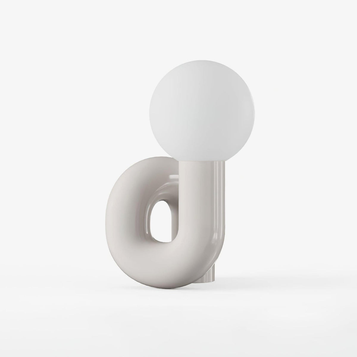 Soreeon Tischlampe Playful N-Form in Weiß