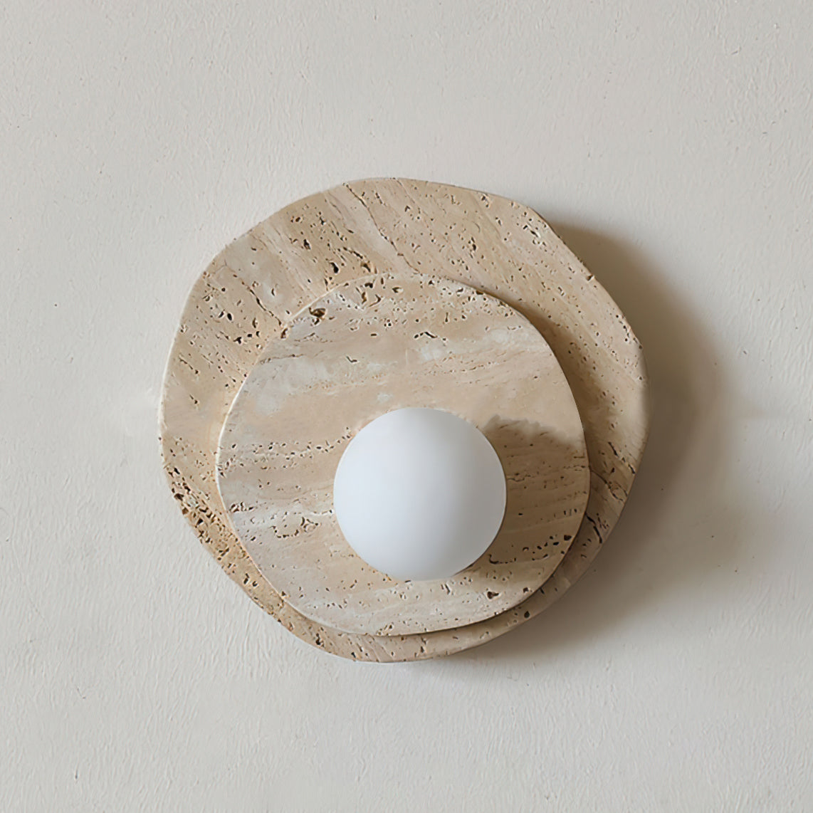 Tavinielle Wandleuchte Travertine Layered Wabi-sabi Ästhetik