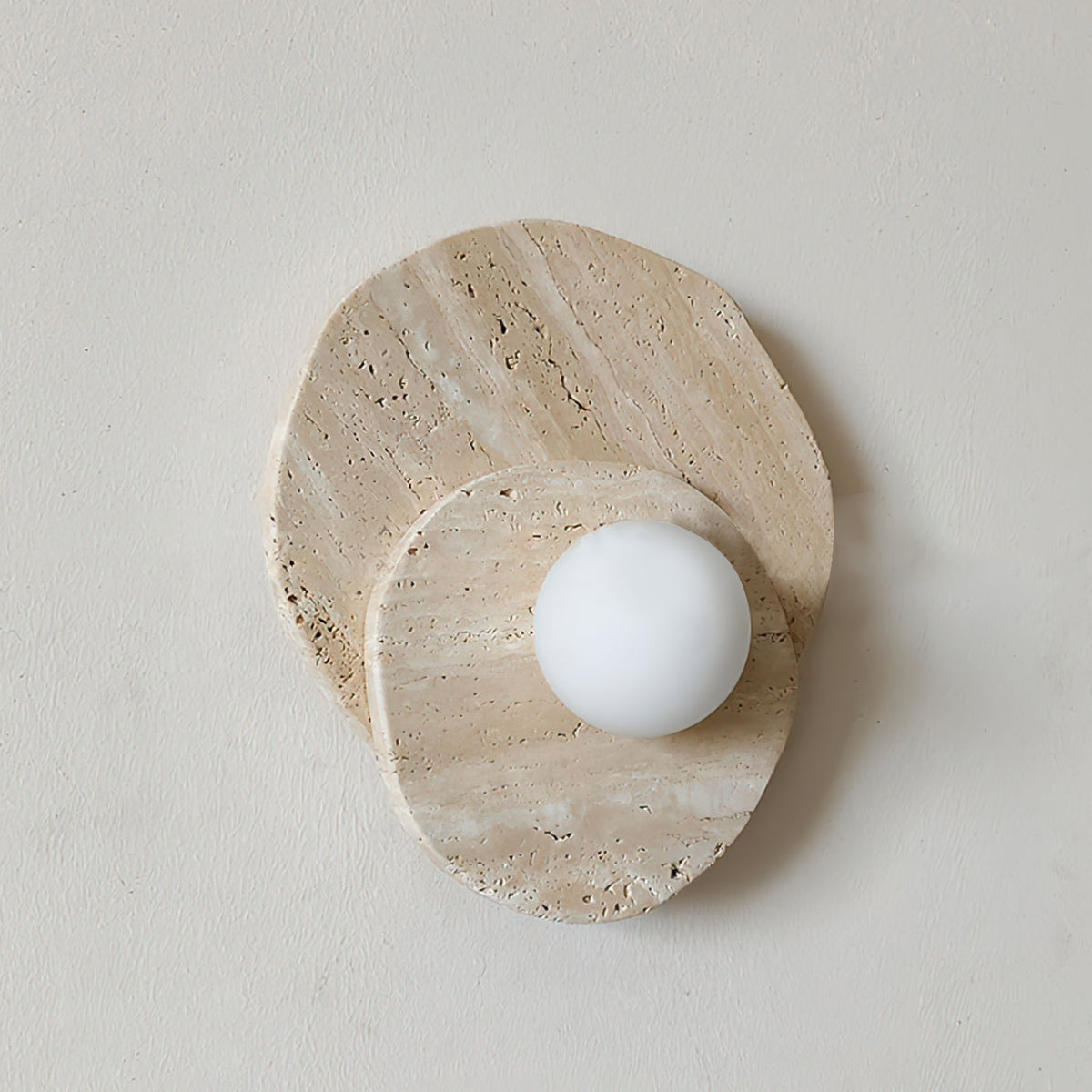 Tavinielle Wandleuchte Travertine Layered Wabi-sabi Ästhetik