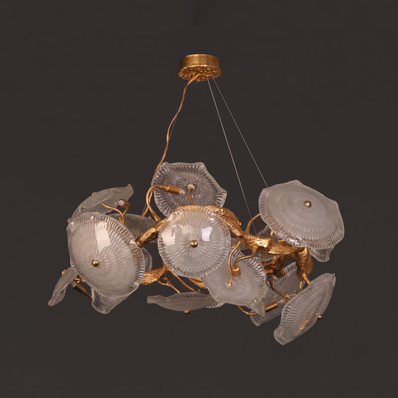 Avenhurst Lotus-Glas-Kronleuchter