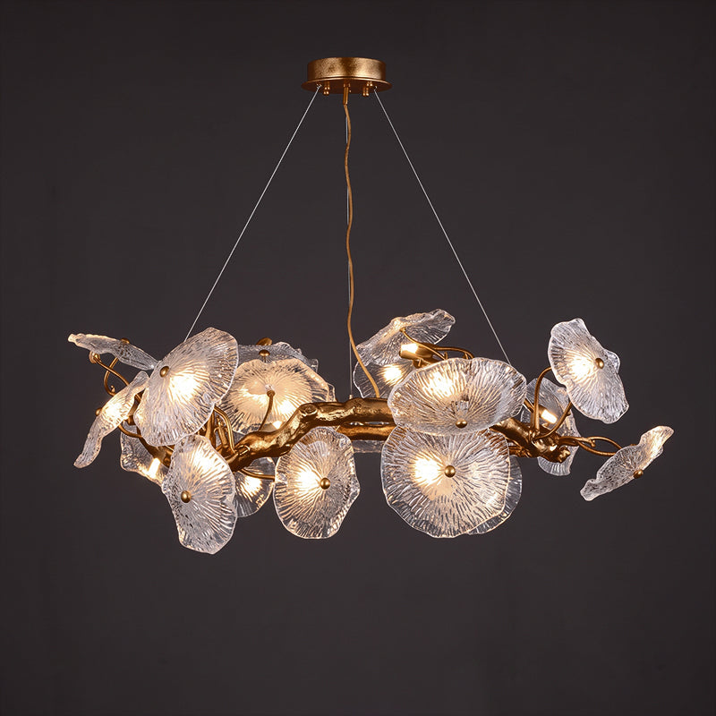 Avenhurst Lotus-Glas-Kronleuchter