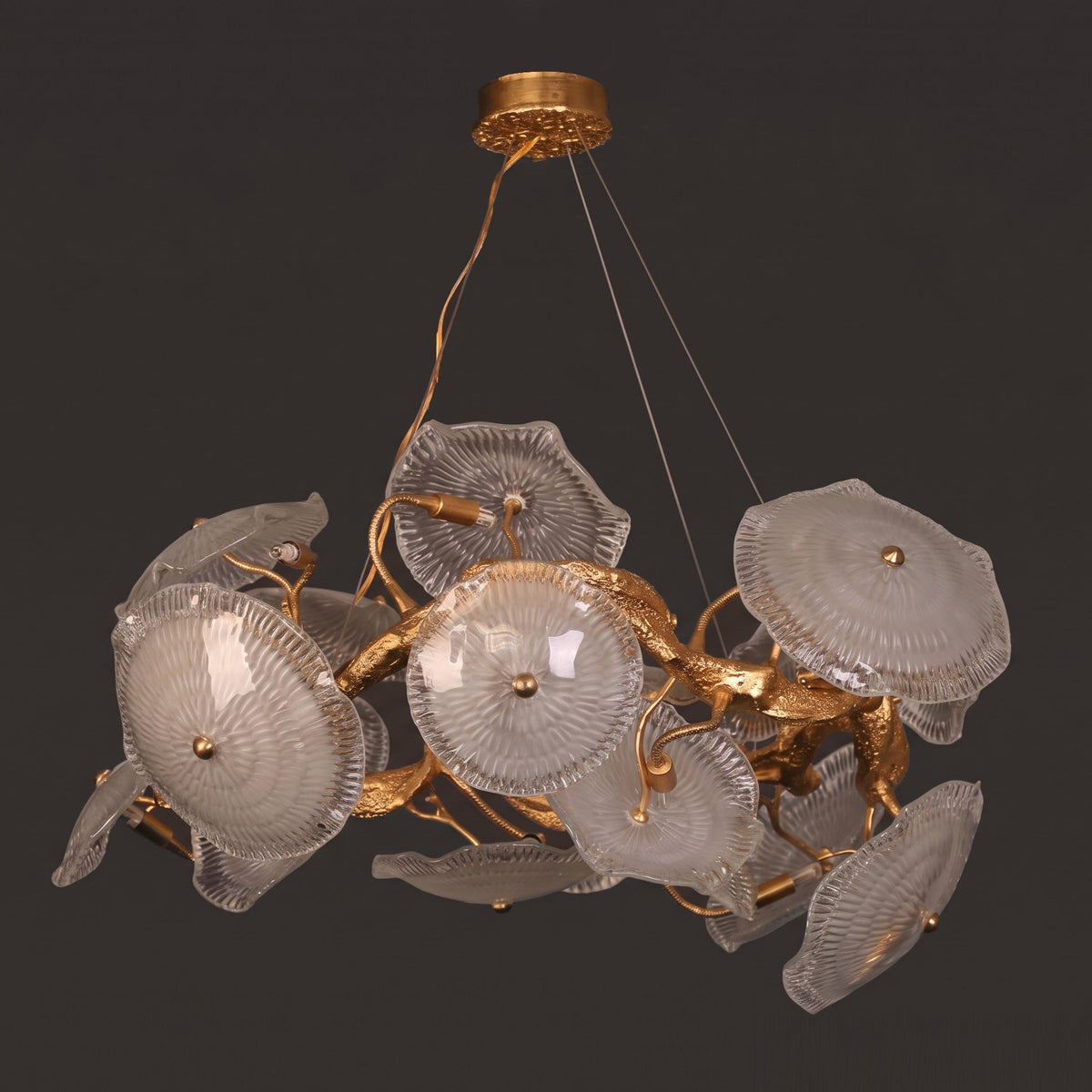 Avenhurst Lotus-Glas-Kronleuchter