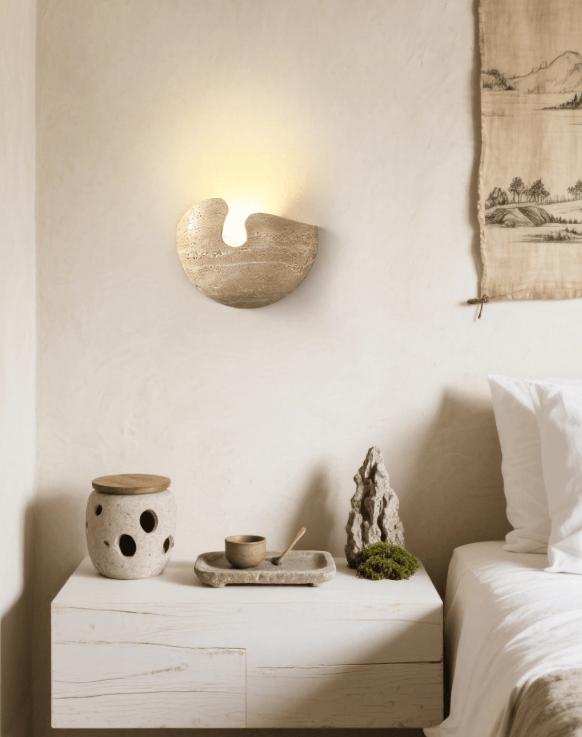 Pearl Stone Wandleuchte