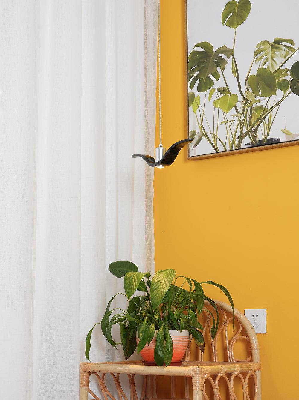Ivoren Pendelleuchte Vogel Flügel für Wohnraum