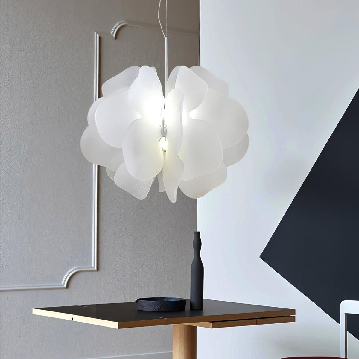 Orelisiella Pendelleuchte Kunststoff Blumendesign
