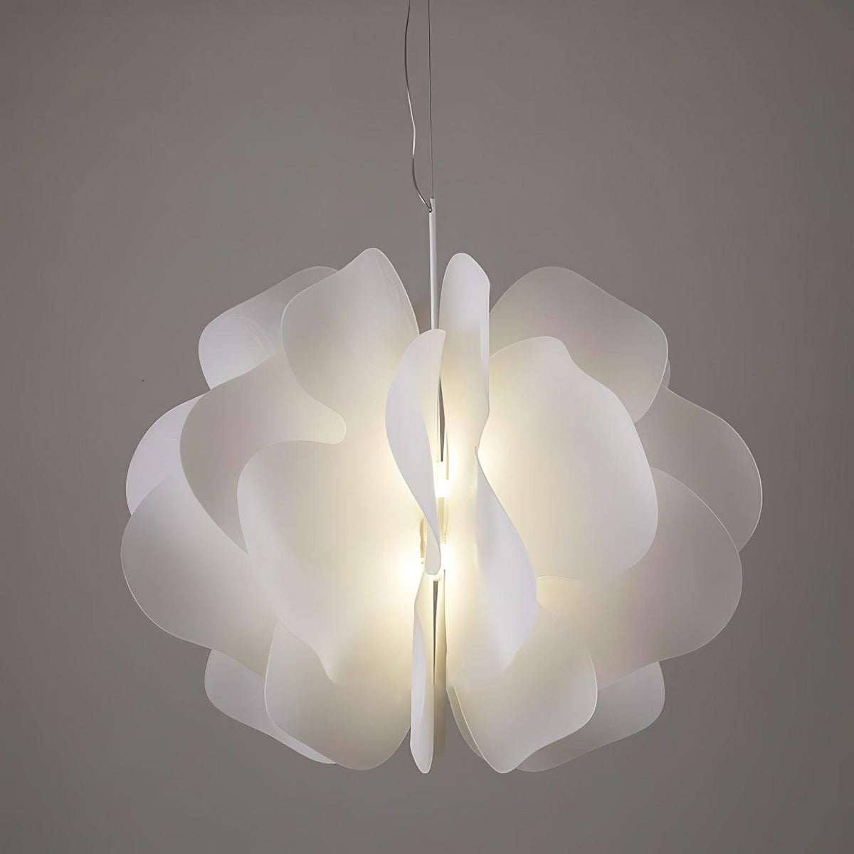 Orelisiella Pendelleuchte Kunststoff Blumendesign