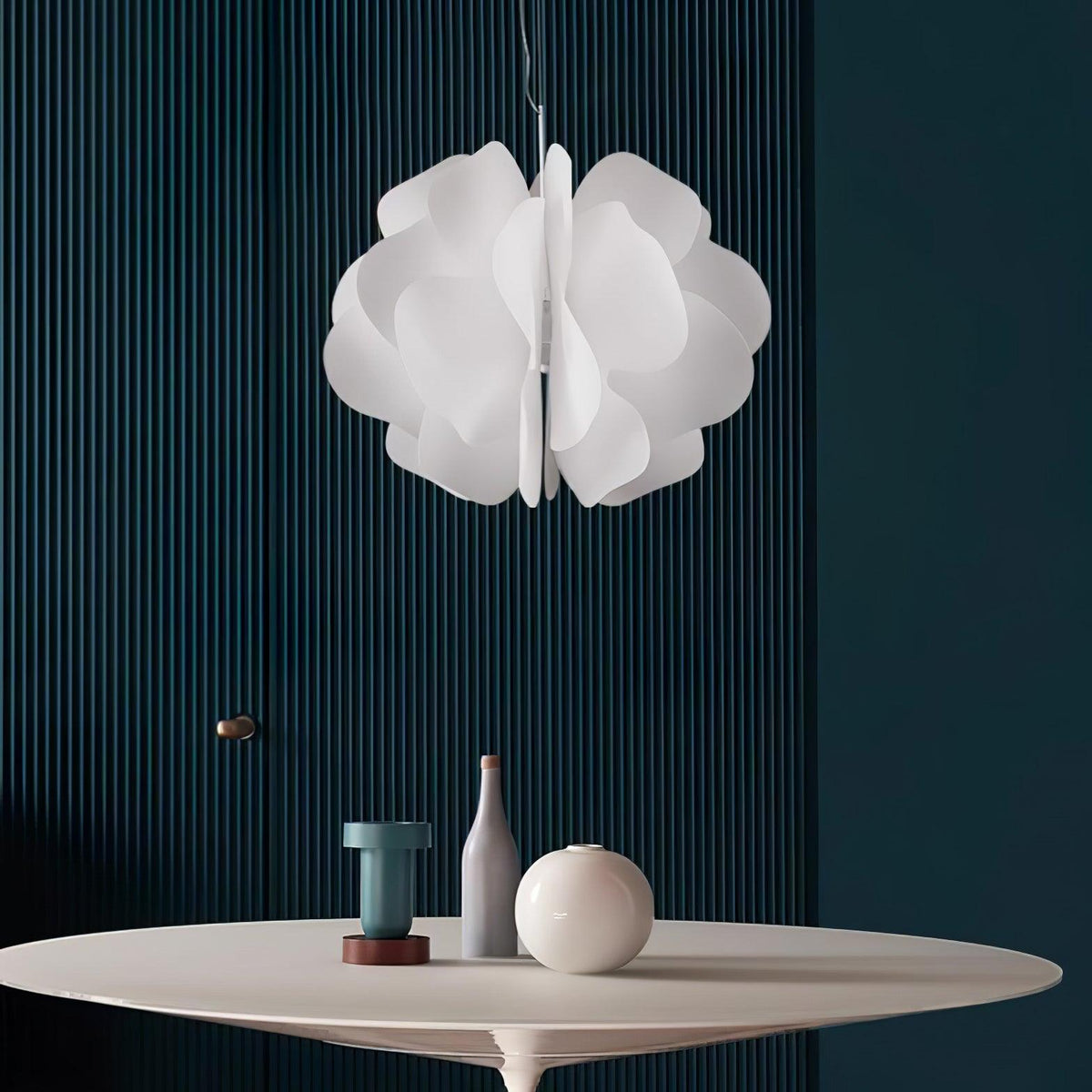 Orelisiella Pendelleuchte Kunststoff Blumendesign